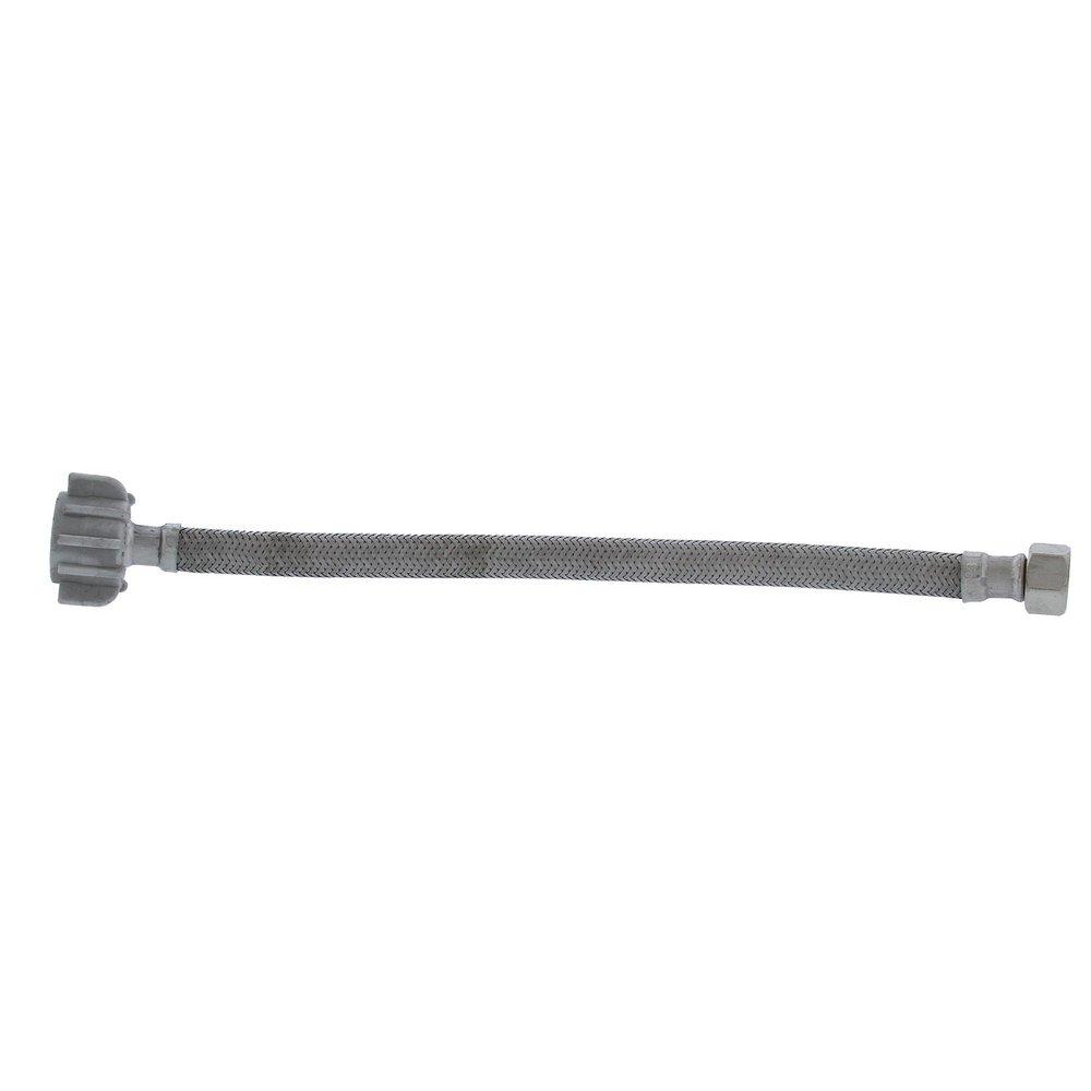 Jones Stephens Stainless Steel 1/2 x 7/8 in. Braided Stainless Toilet Flexible Water Connector 
