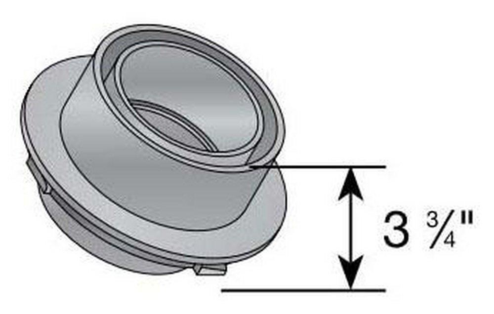 NDS Black Universal Lock Outlet Adapter with Spigot 
