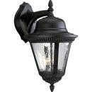 19-1/4 in. 60W 2-Light Outdoor Wall Lantern in Black