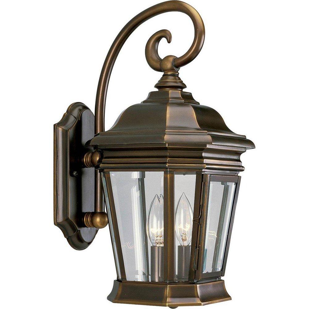 Progress Lighting Oil Rubbed Bronze 11-1/8 in. 60 W 2-Light Candelabra Wall Lantern 