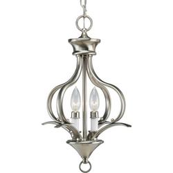 60 W 2-Light Candelabra Hall & Foyer in Brushed Nickel