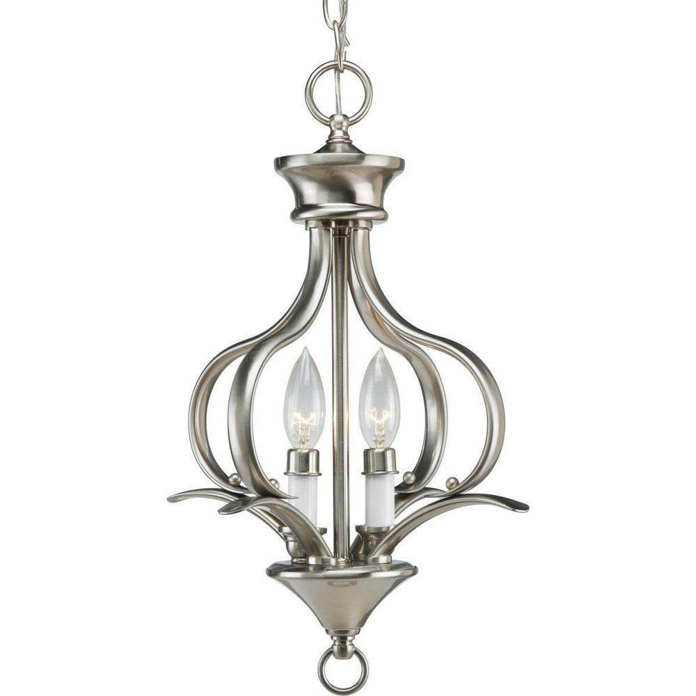 Progress Lighting Brushed Nickel 60W 2-Light Candelabra E-12 Light 