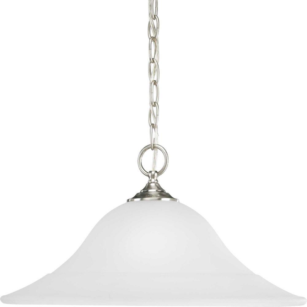 Progress Lighting Brushed Nickel 100W 1-Light Medium Pendant 