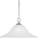 100W 1-Light Medium Pendant in Brushed Nickel