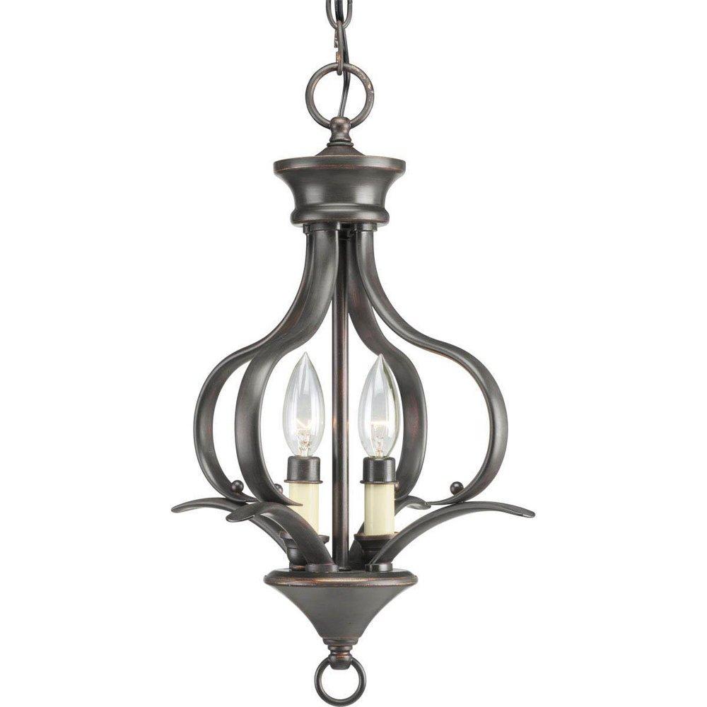 Progress Lighting Antique Bronze 60W 2-Light Candelabra E-12 Light 