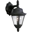 Progress Lighting Textured Black 1 Light 60W Outdoor Wall Lantern with Clear Seeded Glass 