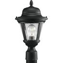 16-1/4 in. 100 W 1-Light Medium Post Lantern in Black