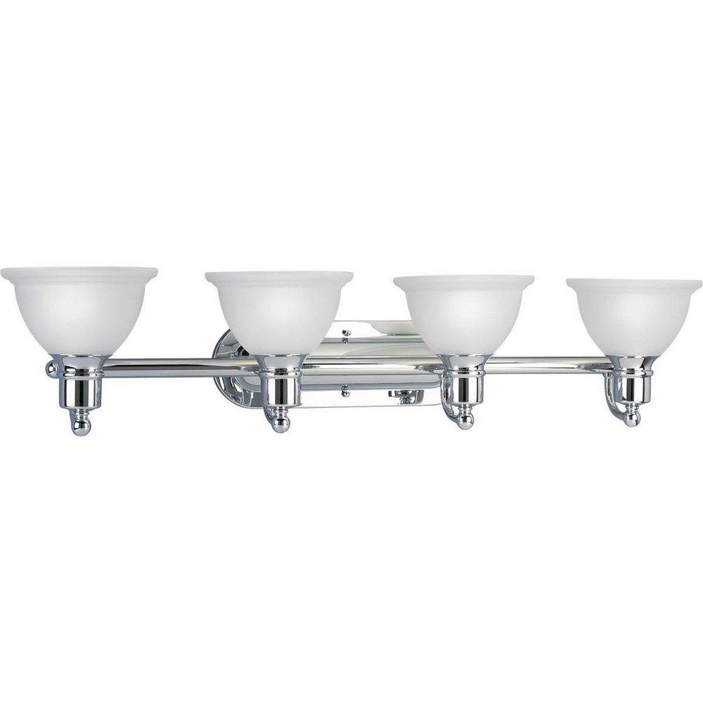 Progress Lighting Polished Chrome 37-1/2 in. 100W 4-Light Bath Light 