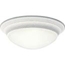11-1/2 in. 1-Light LED Flushmount in White with Alabaster Glass Shade