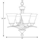 Progress Lighting Antique Bronze 100W 4-Light Medium E-26 Incandescent Chandelier 