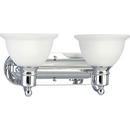 Progress Lighting Polished Chrome 2 Light 100W Vanity Light Fixture 