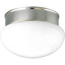 2 Light 60W CTC Fixture White Glass Brushed Nickel