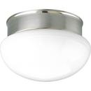 Progress Lighting Brushed Nickel 60W 2-Light Medium Base Fitter Close-to-Ceiling Light 