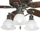 Progress Lighting Antique Bronze 60 W 3-Light Medium Fan Light Kit 