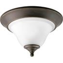 Progress Lighting Antique Bronze 100 W 1-Light Medium Flush Mount Close-to-Ceiling Fixture Light 