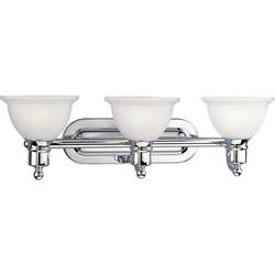 27-1/2 in. 100W 3-Light Vanity Fixture in Polished Chrome