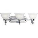 Progress Lighting Polished Chrome 27-1/2 in. 100W 3-Light Vanity Fixture 