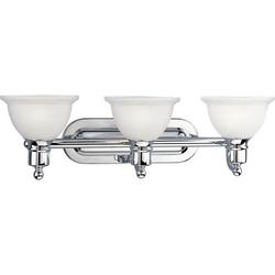 27-1/2 in. 100W 3-Light Vanity Fixture in Polished Chrome