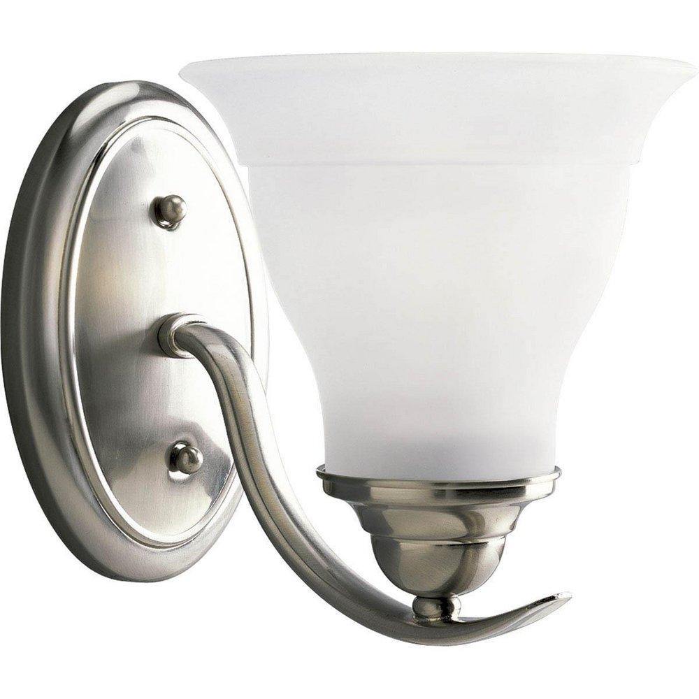 Progress Lighting Brushed Nickel 6-1/2 in. 100W 1-Light Bath Light 