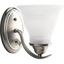Progress Lighting Brushed Nickel 6-1/2 in. 100W 1-Light Bath Light 