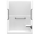 Aquatic White 35 x 60 x 78 in. Alcove Shower Unit 