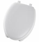 18-1/8 in. Elongated Bowl Closet Toilet Seat in White
