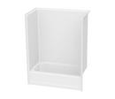 Aquatic White 60 x 33-1/4 in. Tub & Shower Unit 