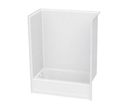 60 x 32 in. Tub & Shower Unit with Right Drain in White