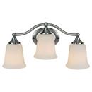 Murray Feiss Industries Brushed Steel 6-1/4 in. 100 W 3-Light Medium Bath Bracket 