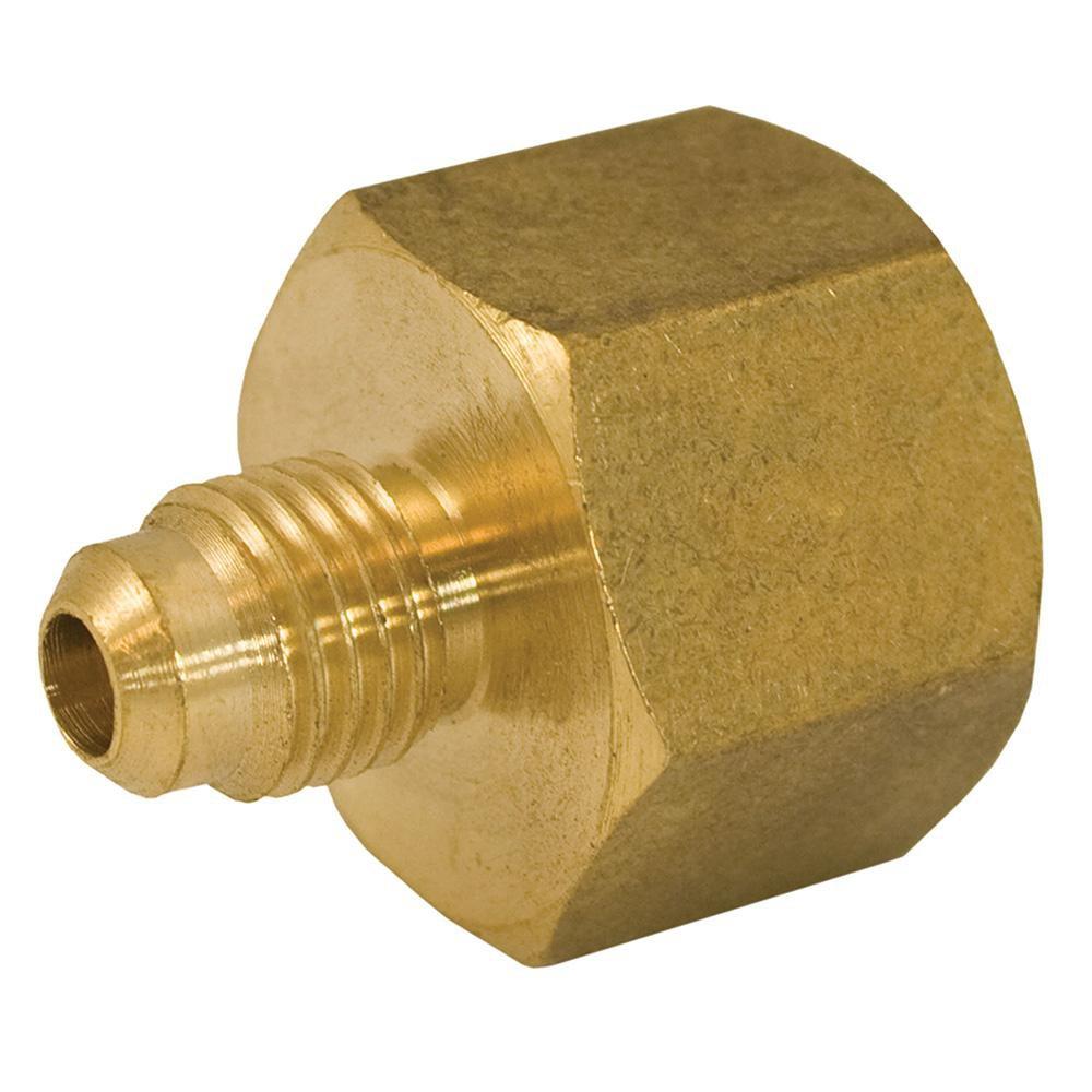 1/2 Floor X 1/4 FIP Brass Coupling 