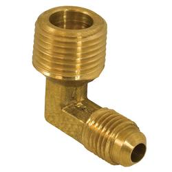 5/16 x 1/4 in, Brass Flare x MIP 90&deg; Elbow