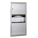Bobrick Satin Stainless Steel Towel Dispenser Waste Receptacle 
