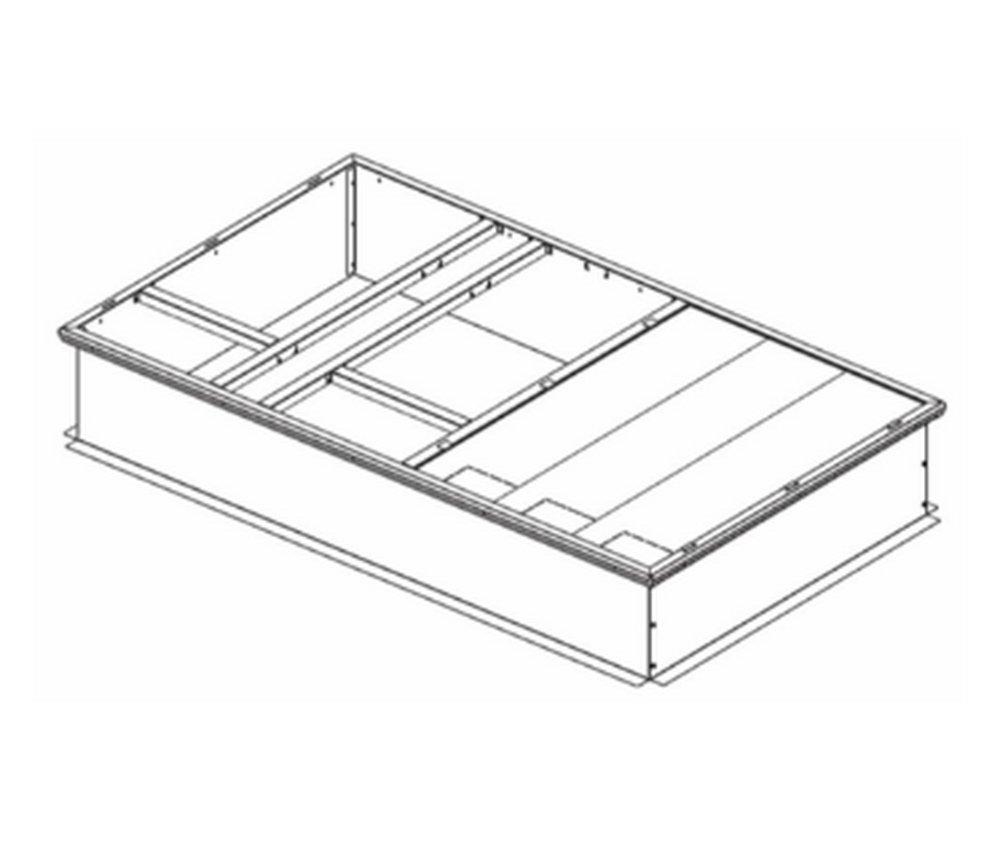 Trane 4-1/2 in. Curb Box Galvanized Steel 18 ga 