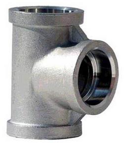 2 in. Socket Weld 150# 304 SP114 Stainless Steel Tee