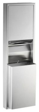 Surface-Mounted Convertible Paper Towel Dispenser in Satin Stainless Steel