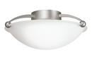 Kichler Lighting Brushed Nickel 75W 2-Light Medium E-26 Incandescent Semi-Flush Ceiling Light 