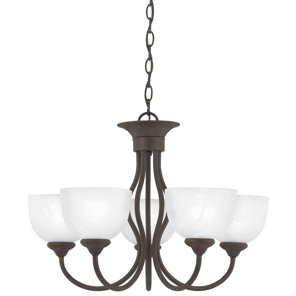 Thomas Lighting Painted Bronze 100 W 5-Light Medium Chandelier in Painted Bronze 