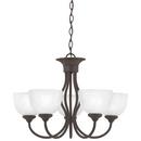 Thomas Lighting Painted Bronze 100 W 5-Light Medium Chandelier in Painted Bronze 