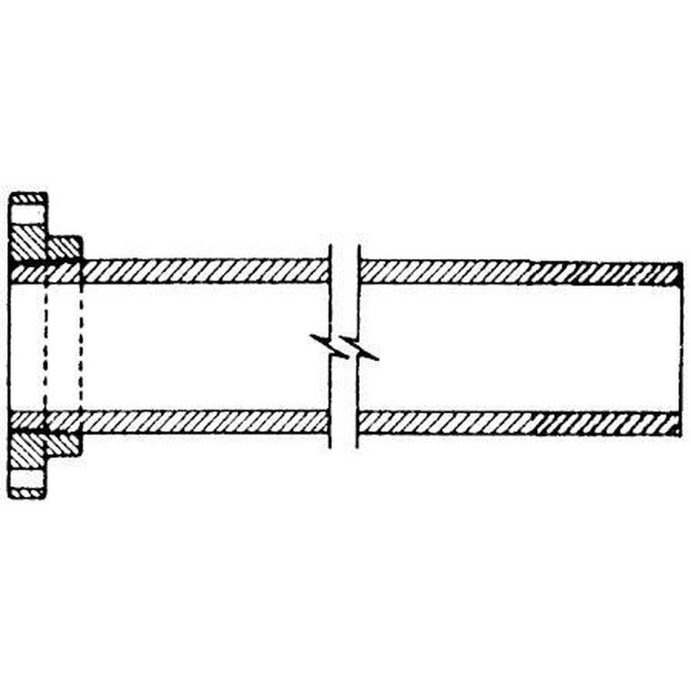 Custom Fab 12 in. Flanged x Plain End Cement Lined Bituminous Tar Ductile Iron Spool 