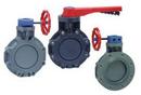 Grey Plastic Flanged EPDM Lever Handle Butterfly Valve 