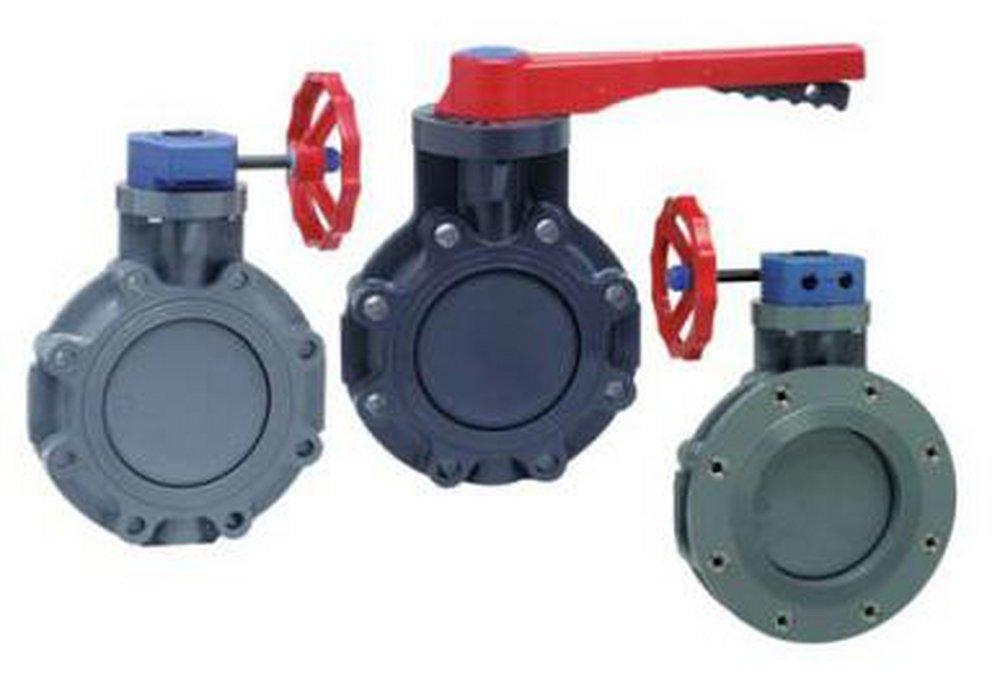 Plastic Flanged EPDM Lever Handle Butterfly Valve 