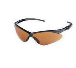 Safety Spectacle with Cords, Black Frame & Amber Lens