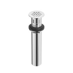 1-1/4 x 6 in. Grid Drain in Polished Chrome
