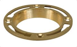 4 x 1-1/8 in. Brass Closet Flange