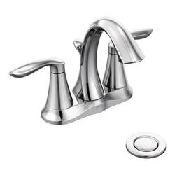 Two Handle Centerset Bathroom Sink Faucet in Chrome