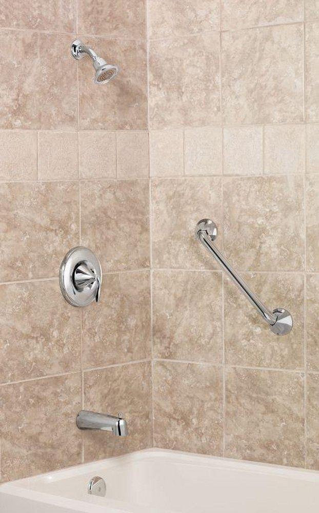 Moen Brushed Nickel Single Handle Single Function Bathtub & Shower Faucet (Trim Only) 