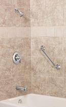 Moen Brushed Nickel Single Handle Single Function Bathtub & Shower Faucet (Trim Only) 