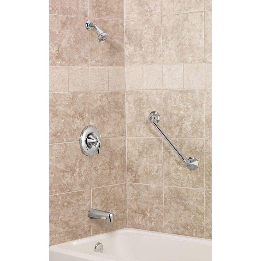 Moen Brushed Nickel Single Handle Single Function Bathtub & Shower Faucet (Trim Only) 