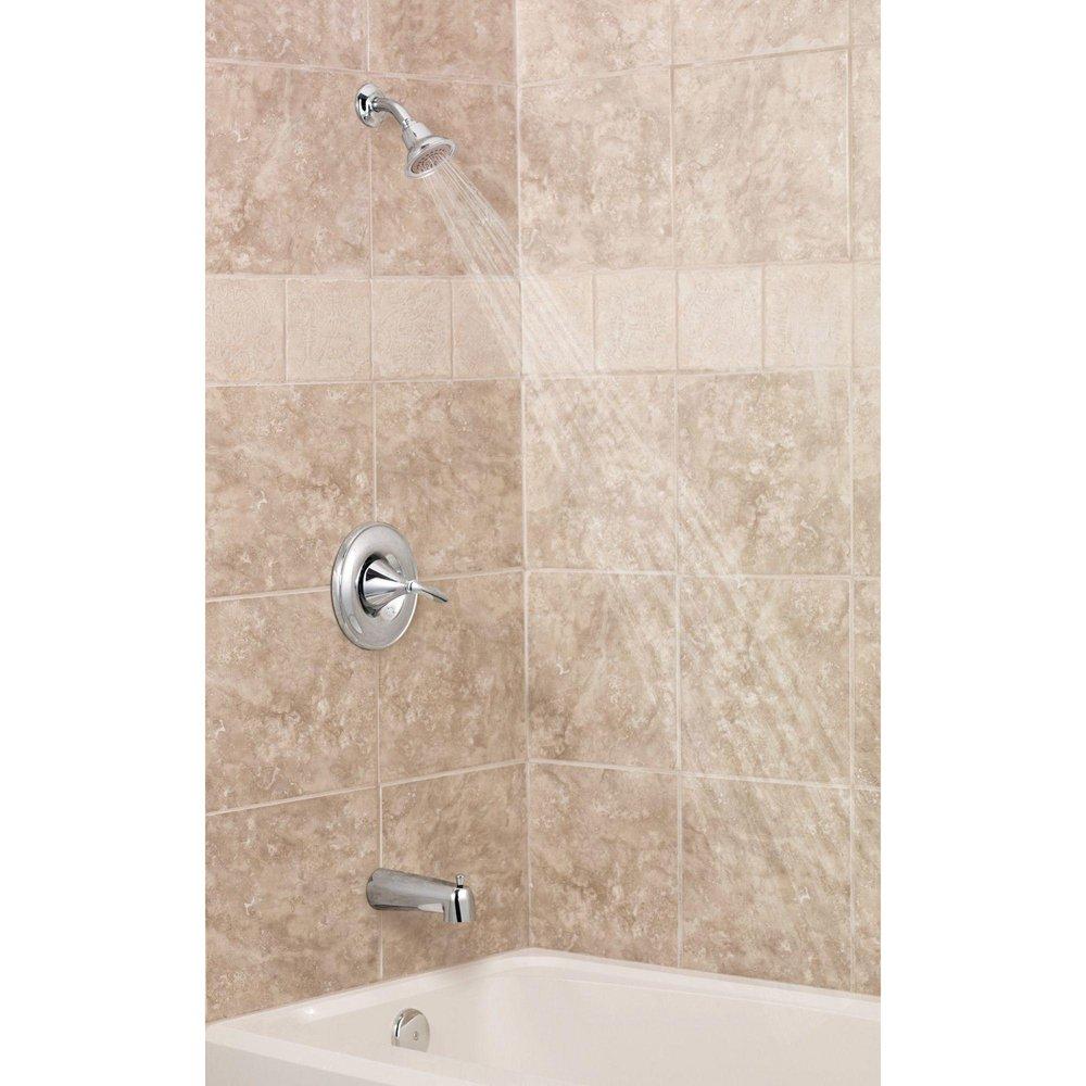Moen Brushed Nickel Single Handle Single Function Bathtub & Shower Faucet (Trim Only) 