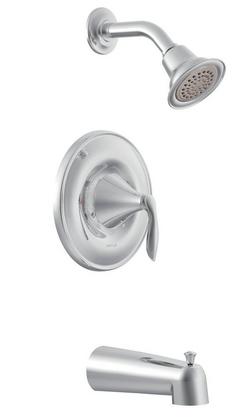 One Handle Single Function Bathtub & Shower Faucet in Chrome (Trim Only)